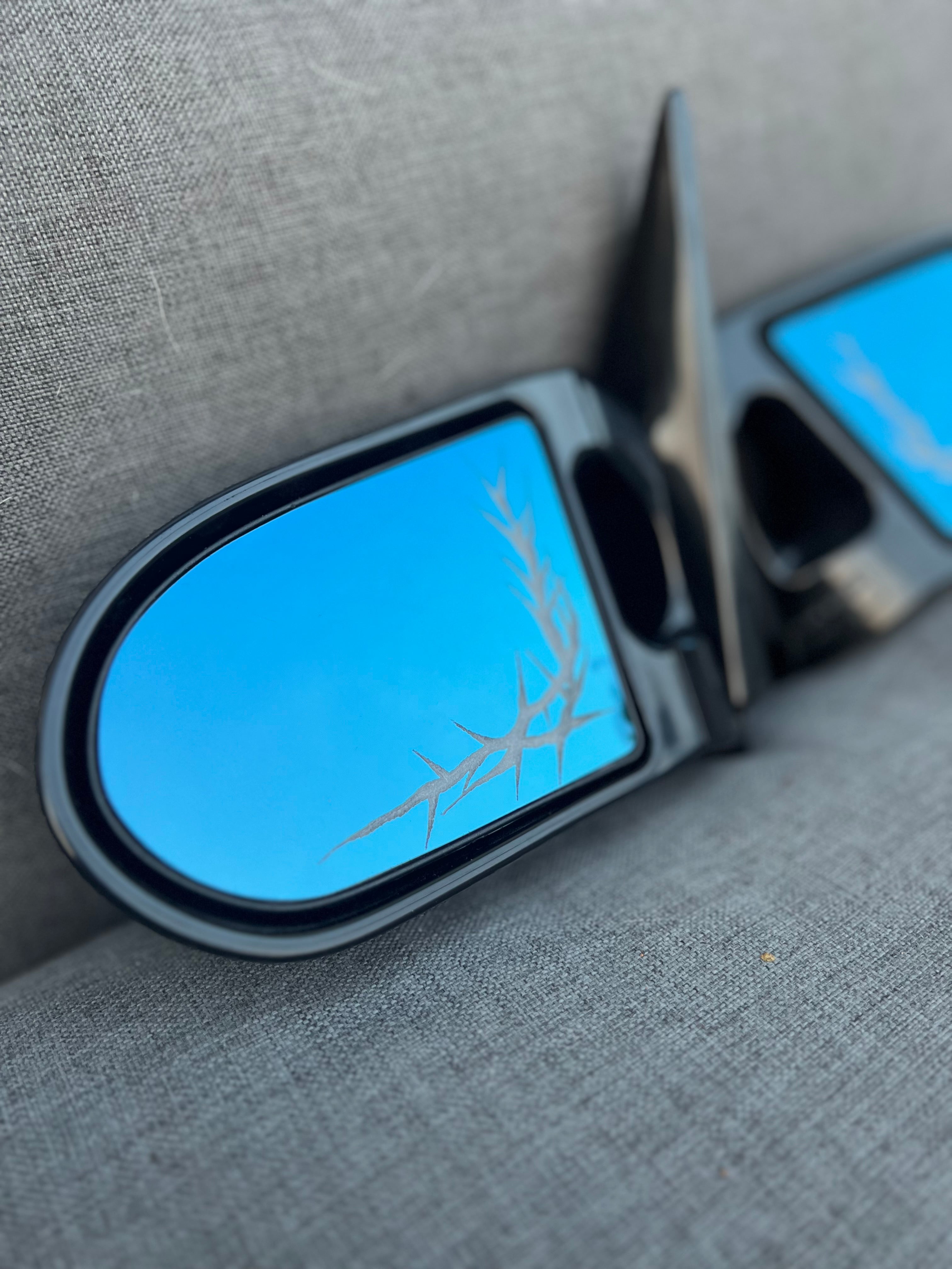 Engraved car mirrors