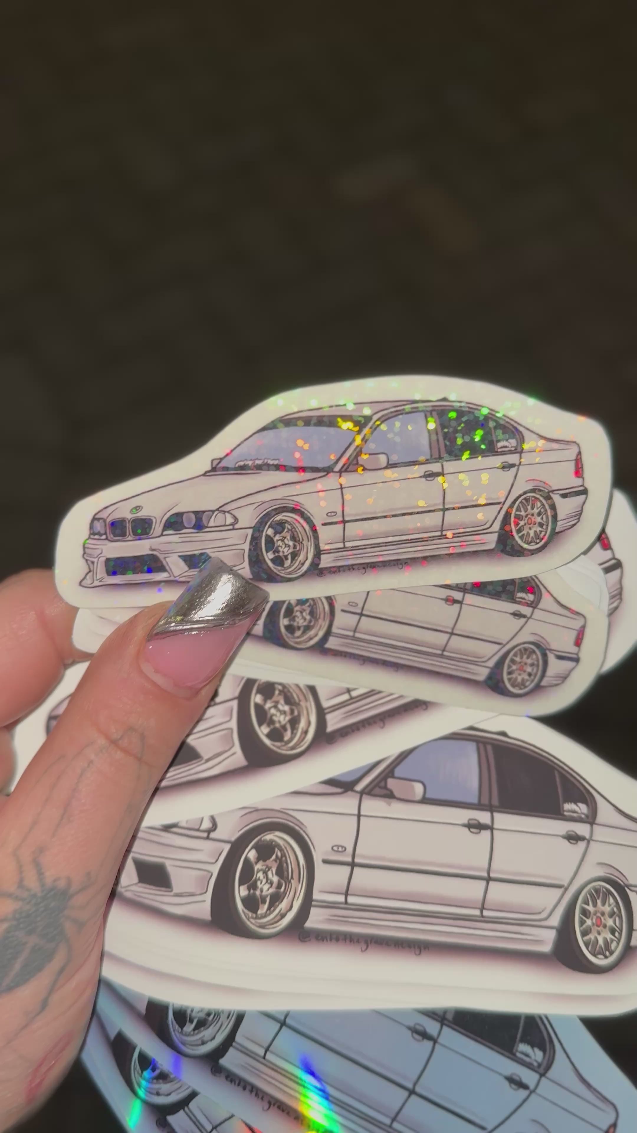 Custom hand drawn stickers